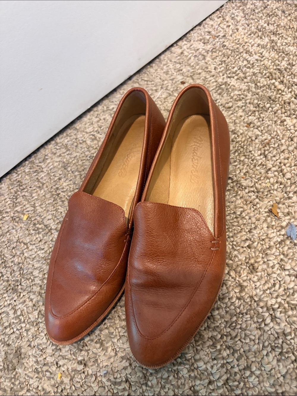 Women’s Brown Madewell Leather Slip-On Loafers